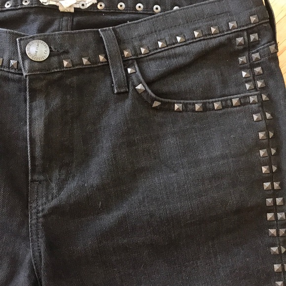 Current/Elliott Studded Crop Skinny in Night - Picture 7 of 7